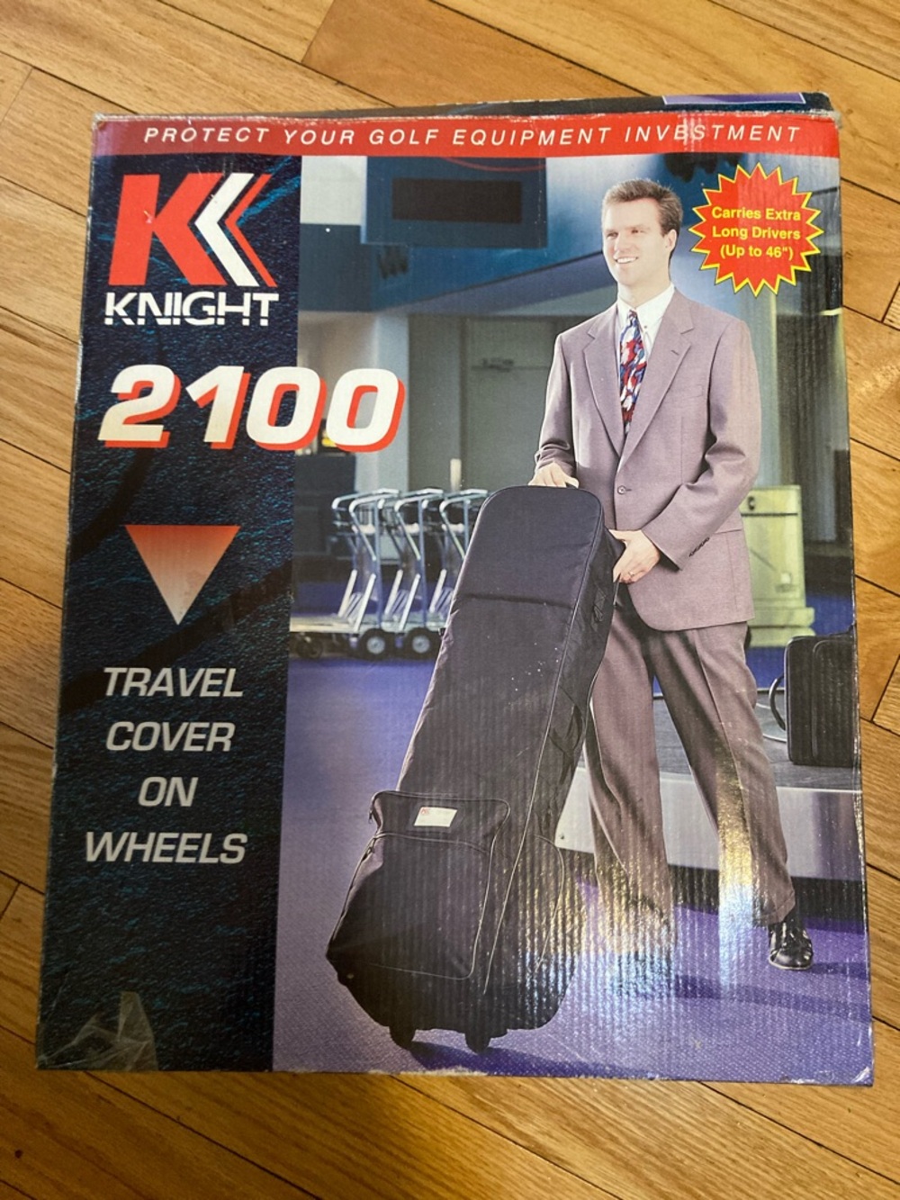 Knight 2100 Black Travel Cover on Wheels for Golf Bags